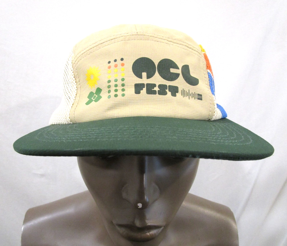 ACL Music Festival Multicolor 5 Panel Mesh Sides Austin Texas Cap Hat OS